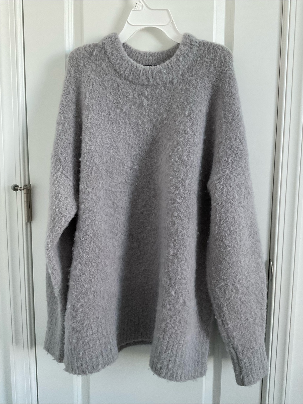 Jenni Kayne Alpaca Merino Wool Crewneck Sweater - Grey - Size S